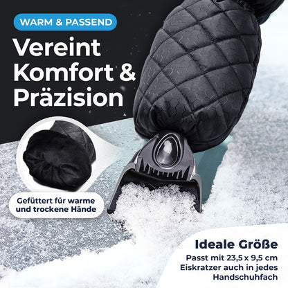 Auto Kratzer mit Handschuh – ergonomisch für Wintereinsatz am Fahrzeug