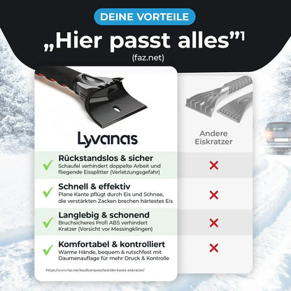 Vorteile des Lyvanas Eiskratzers im Vergleich zu herkömmlichen Eiskratzern