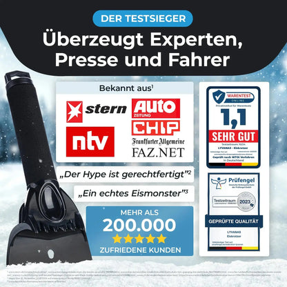 Scheibenkratzer Auto – entfernt Eis zuverlässig von Fahrzeugscheiben im Winter